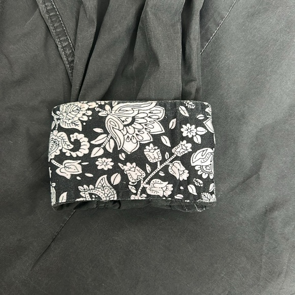 100% cotton Men's Y2K Black Button-Up Shirt with cool details size 4XL - Picture 10 of 11